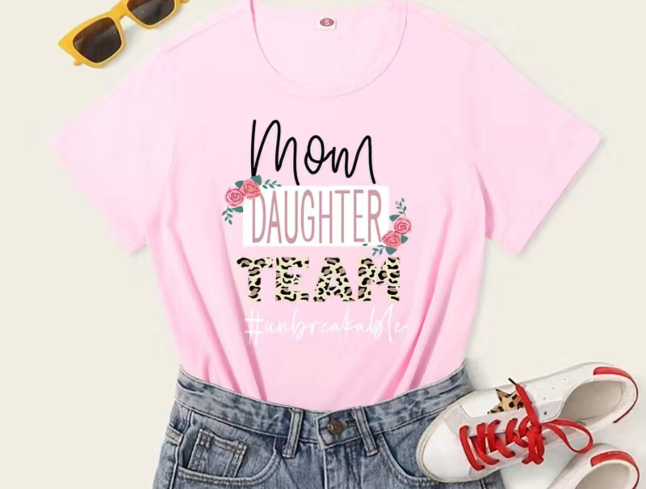Mom Daughter Team T-Shirt