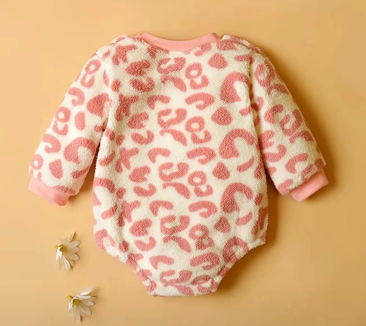 Infant Pink Leopard Romper