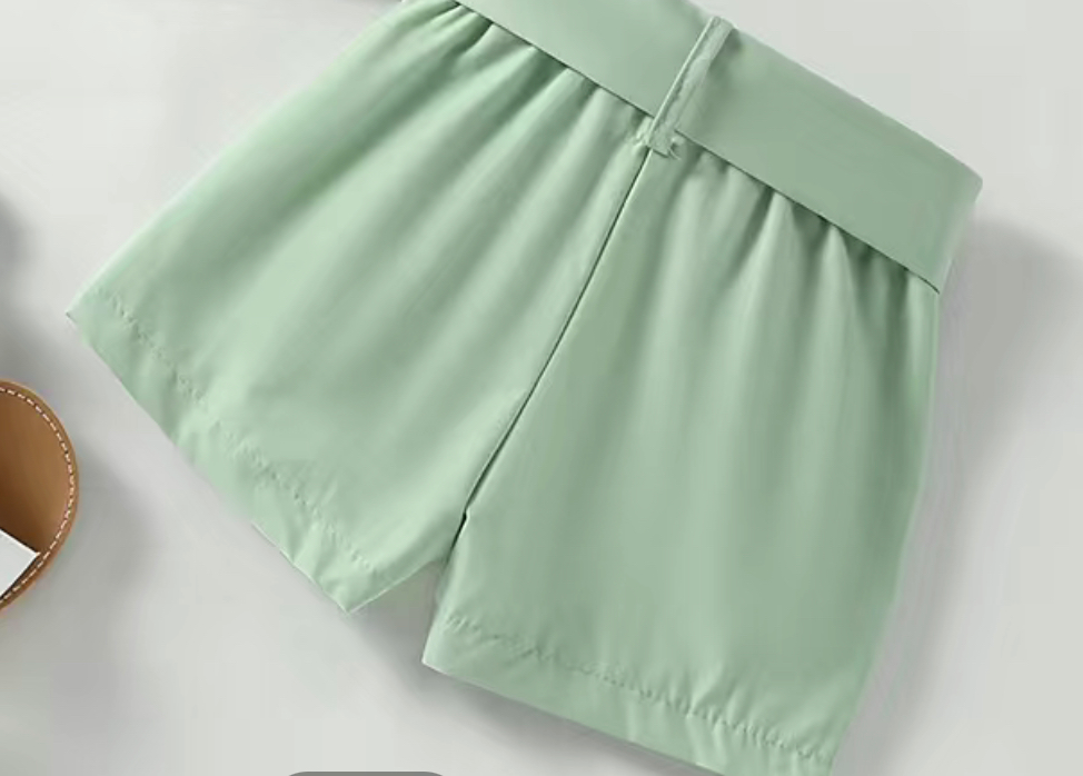 Girls Mint Green Shorts