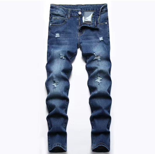 Boys Distressed Ripped Jeans