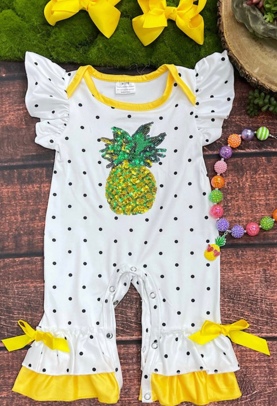 Infant Sequin Pineapple Jumper