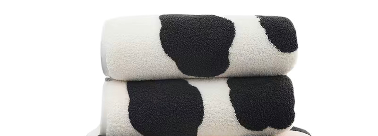 Infant Grey Cow Beach Towel