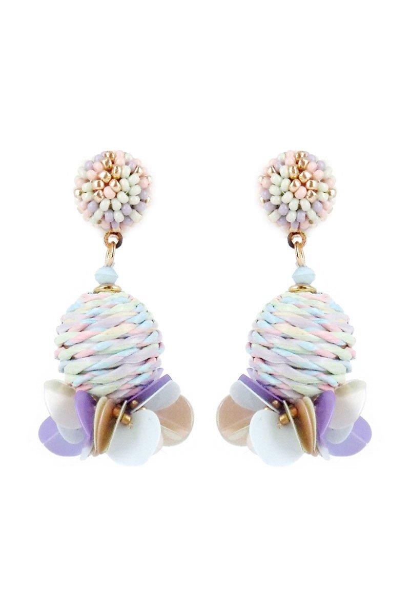Purple Chic Sphere Earrings