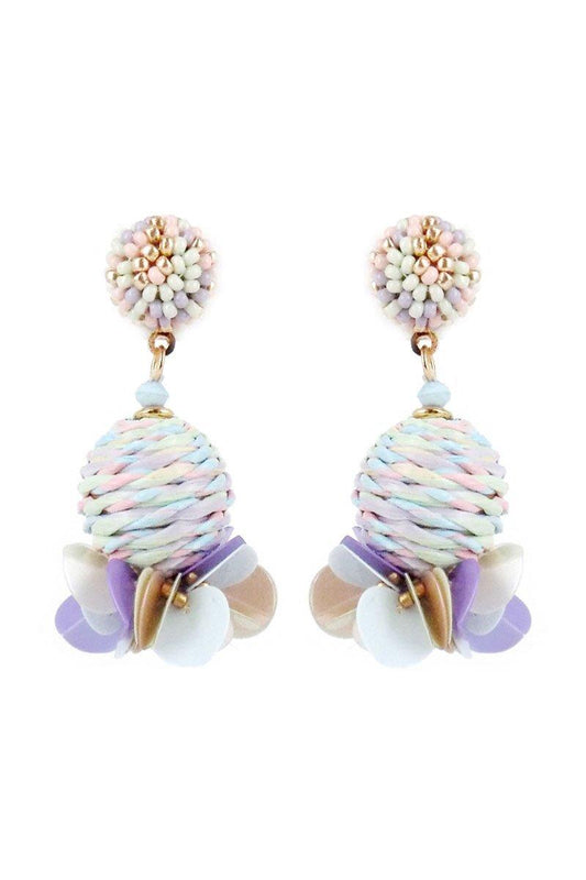 Purple Chic Sphere Earrings