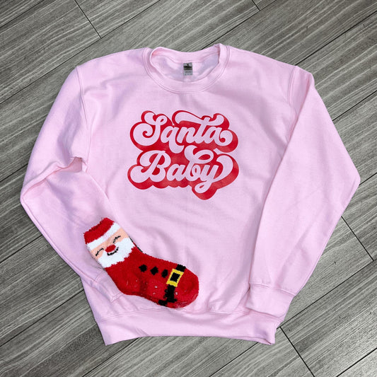 Plus Santa Baby Sweatshirt